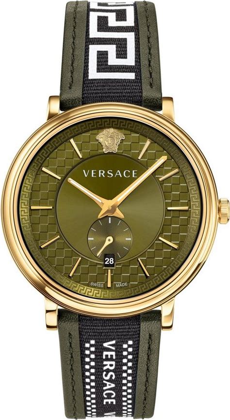 versace schweizer uhr v-circle greca edition vebq01519|Versace Men's V.